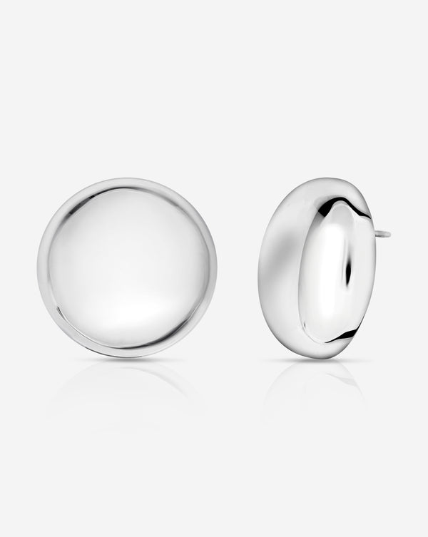Statement Sterling - Round Cloud Studs product still