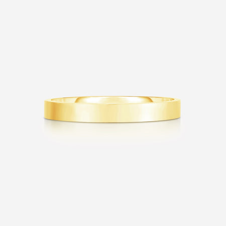 3 mm Flat Wedding Band