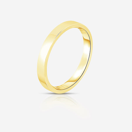 3 mm Flat Wedding Band