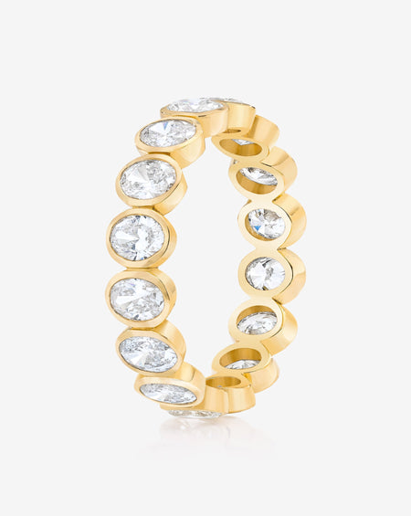 Oval Bezel Eternity Band