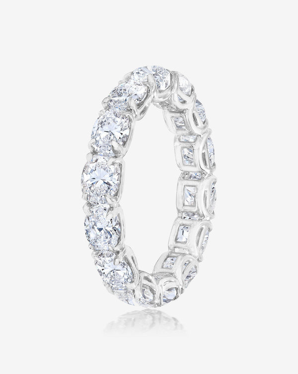 Lab Diamond Sideways Oval Eternity Band