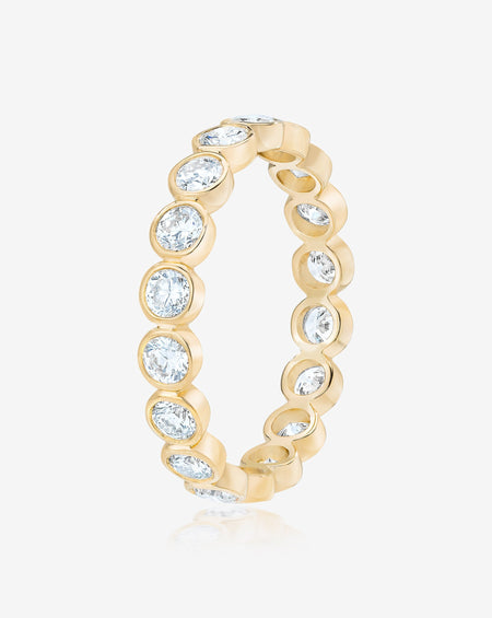 Round Bezel Eternity Band
