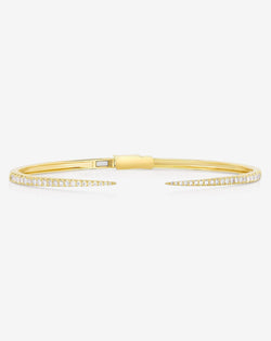 Ring Concierge Bracelets 14k Yellow Gold / 16 cm Diamond Claw Cuff