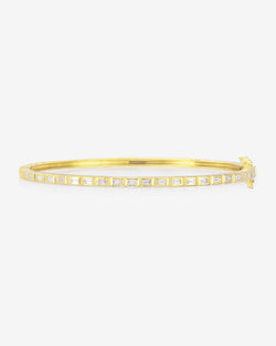 Ring Concierge Bracelets Baguette Bezel Bangle 14k Yellow Gold