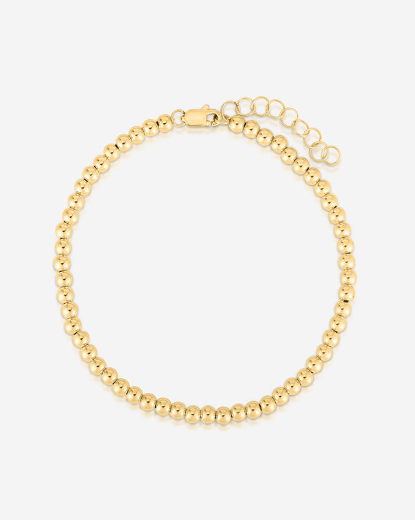Ring Concierge Bracelets Petite Gold Bead Bracelet