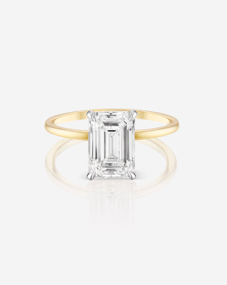 2.54 Emerald Lab Diamond in Whisper Thin®