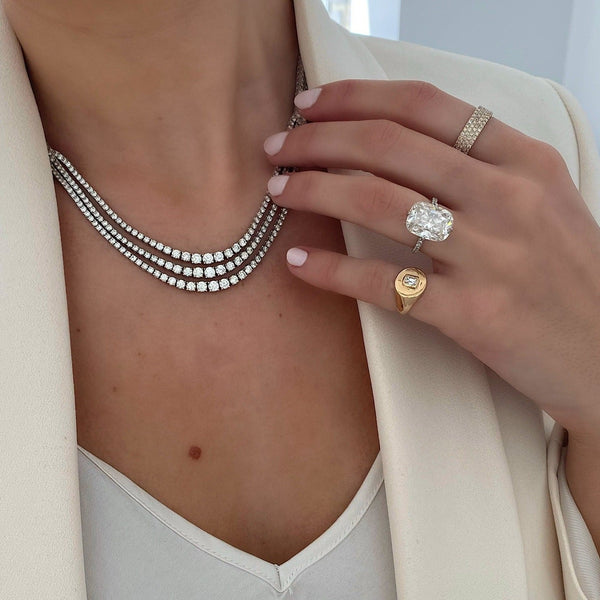 Graduated Diamond Tennis Necklace – Ring Concierge