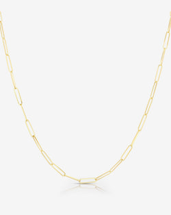 Ring Concierge Necklaces 14k Yellow Gold / 18" Small Link Chain Necklace