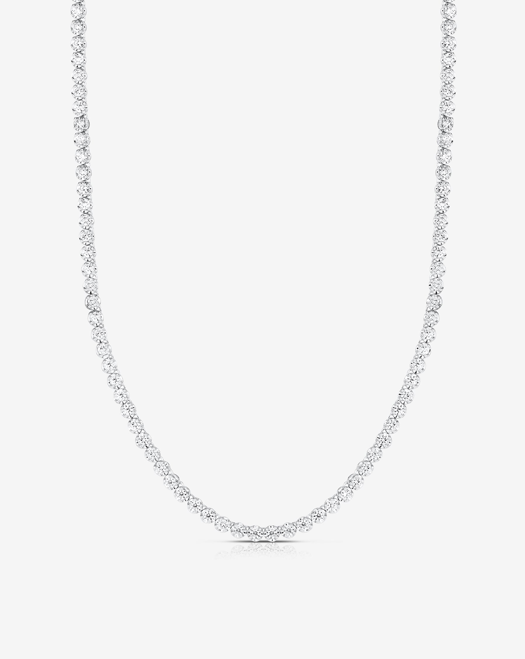 Ring Concierge Necklaces Cupcake Set Diamond Tennis Necklace  5 carat 14k White Gold