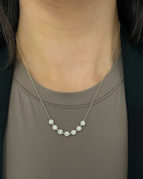 Diamond Cluster Pendant Necklace – Ring Concierge