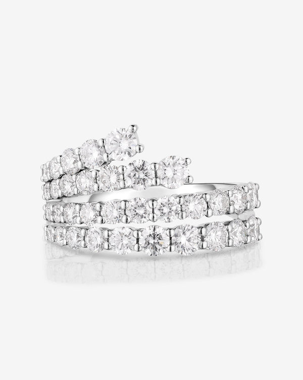 Fanned Diamond Statement Ring