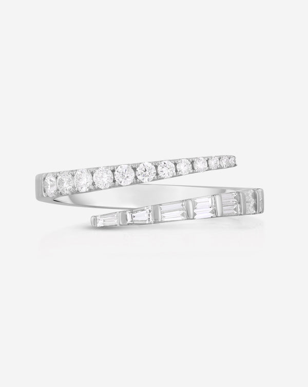 Ring Concierge Rings Luxe Open Diamond Wrap Ring in 14K White Gold