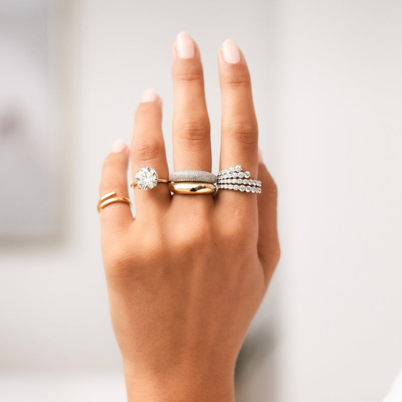 Rings Stack Guide Wedding ring stack ideas 60 photos - Astyledwedding.com