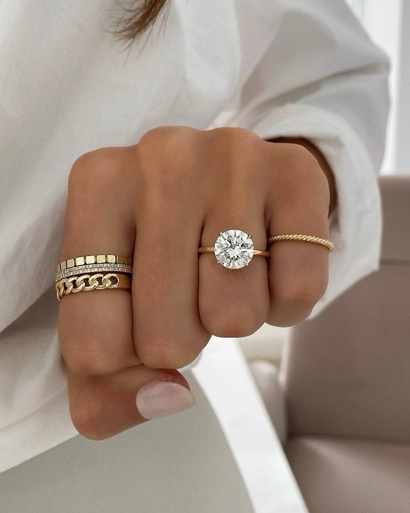 Threaded Ring, 1ct. Oval Cut Diamond | Melanie Casey Fine Jewelry