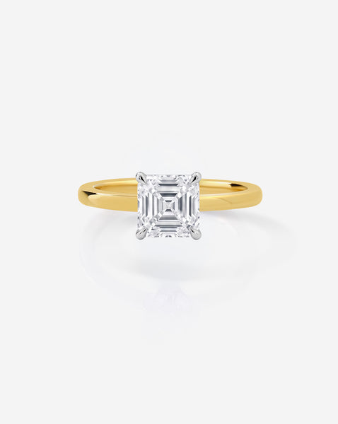 Asscher Lab Diamond Pinky Ring | Ring Concierge