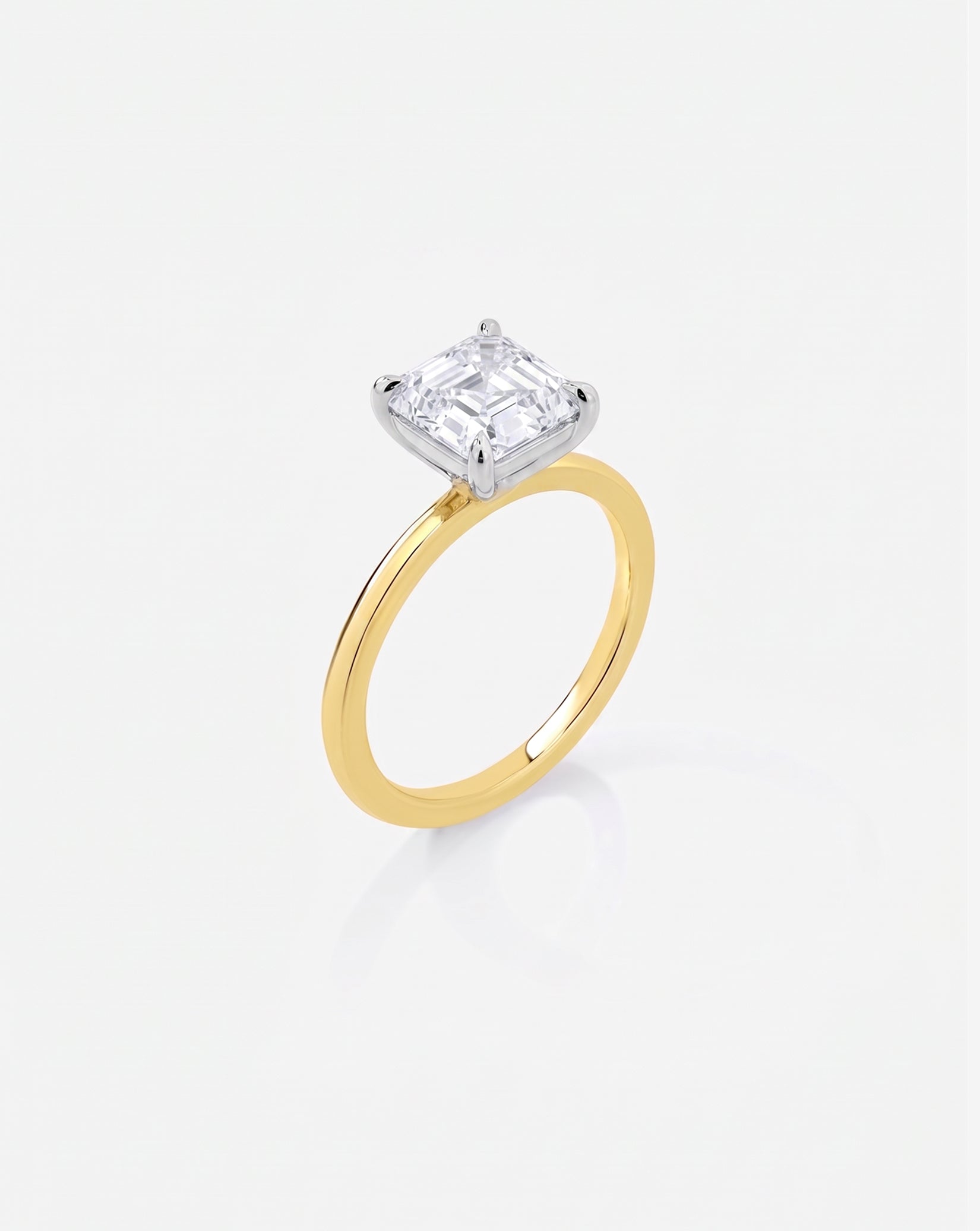Asscher Lab Diamond Pinky Ring – Ring Concierge