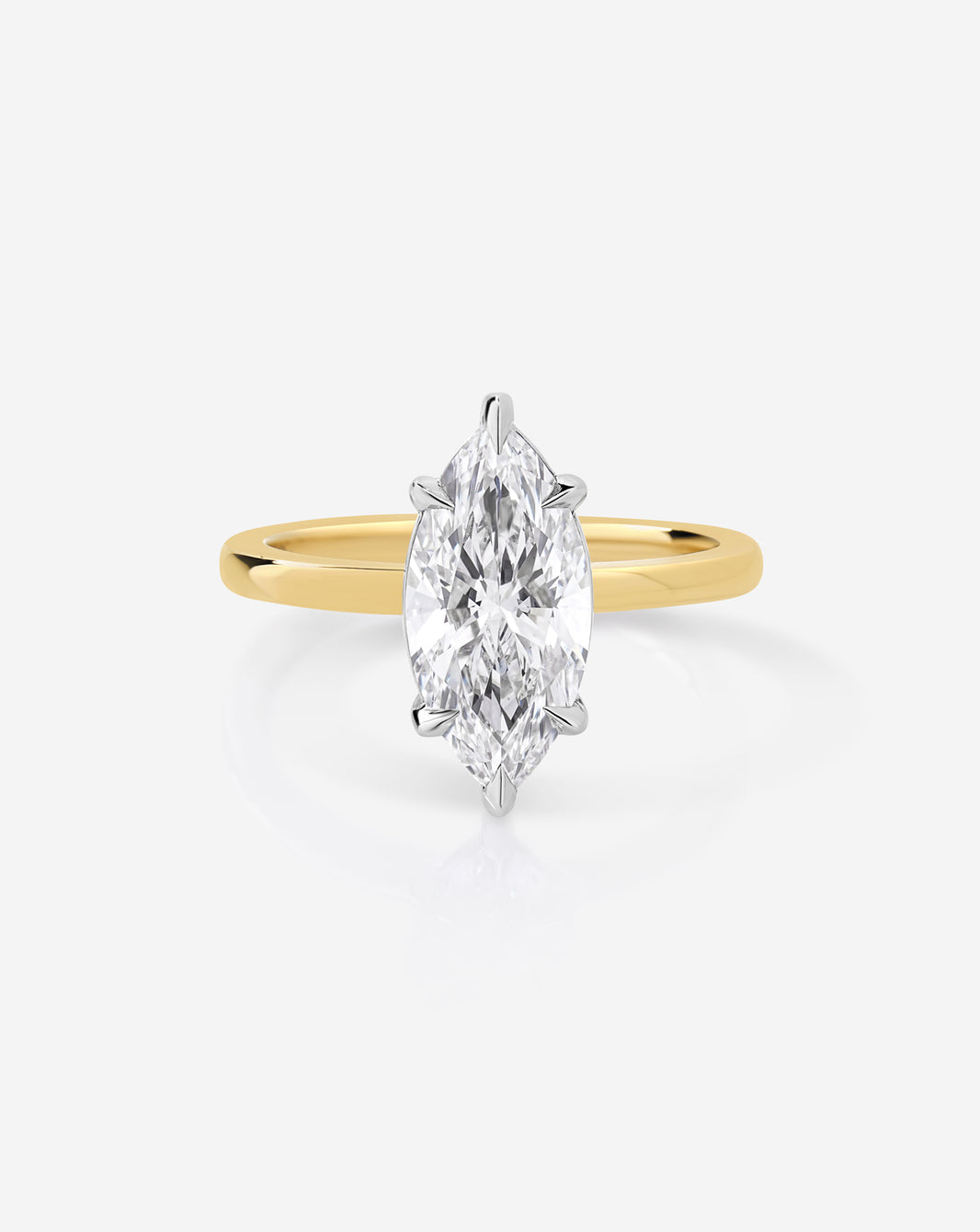 Marquise Lab Diamond Pinky Ring