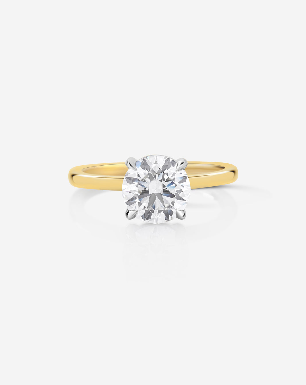 Round Lab Diamond Pinky Ring