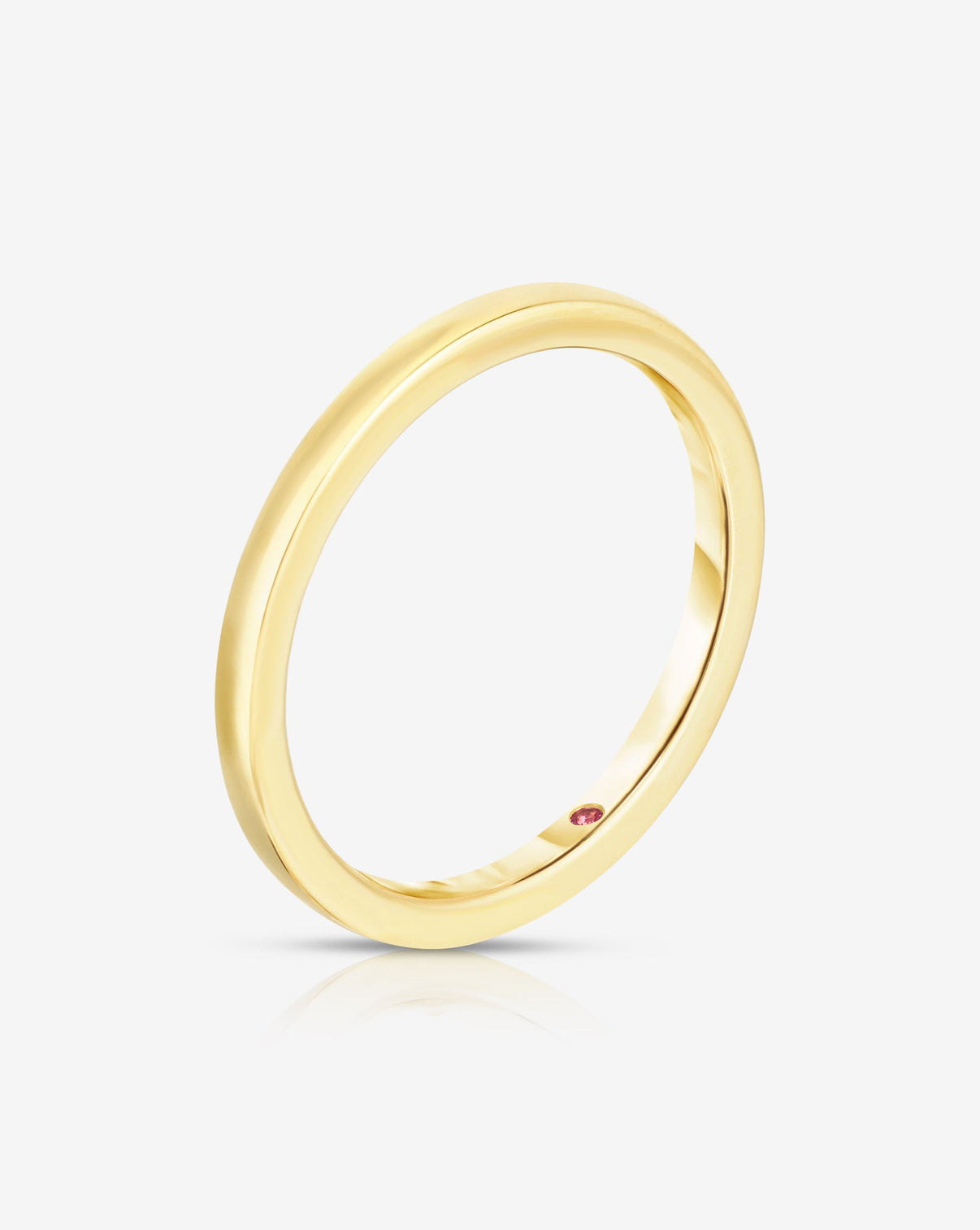 1.5 mm Band with Birthstone with 1 birthstone