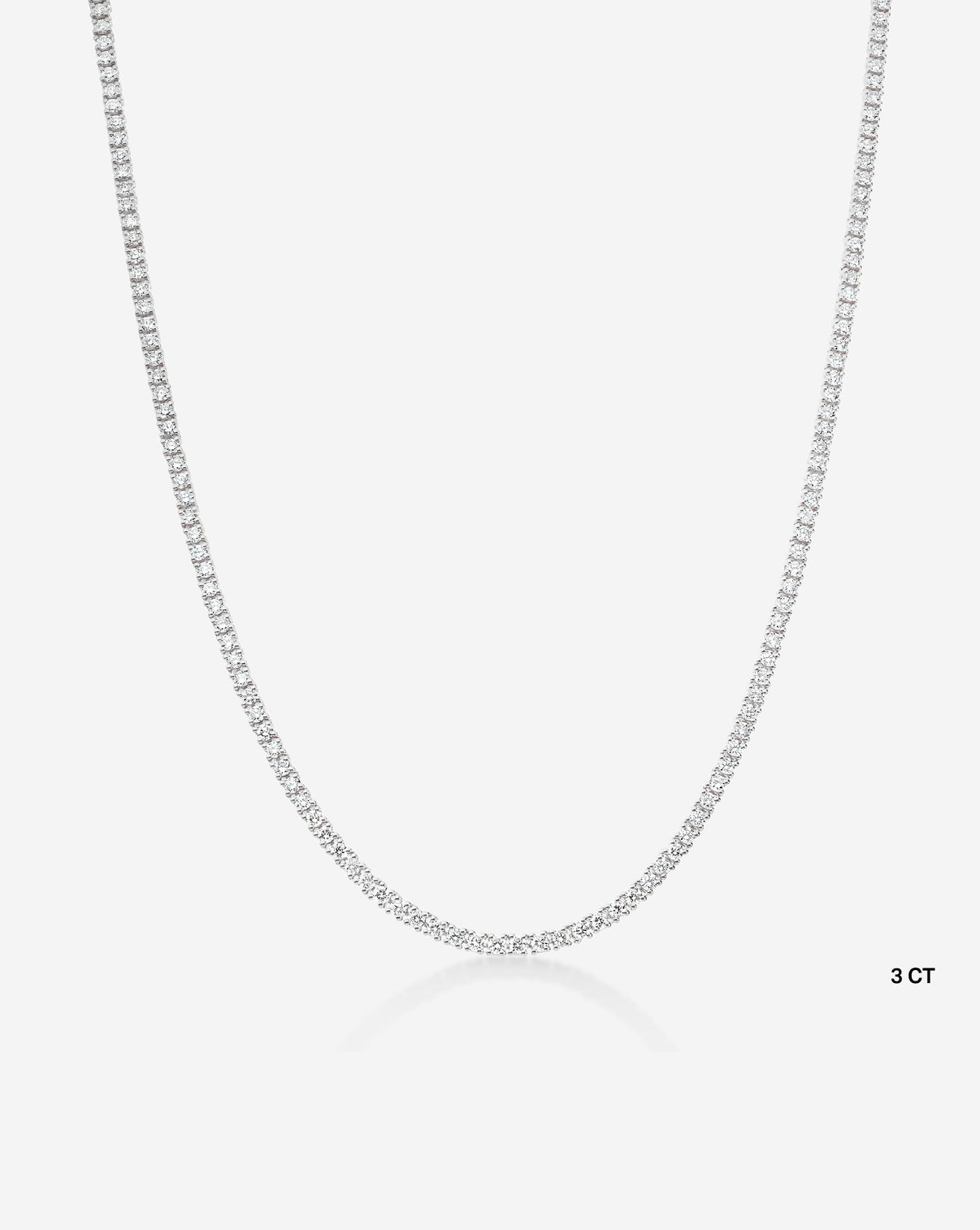 Ring Concierge Classic Diamond Tennis Necklace 3 Carat