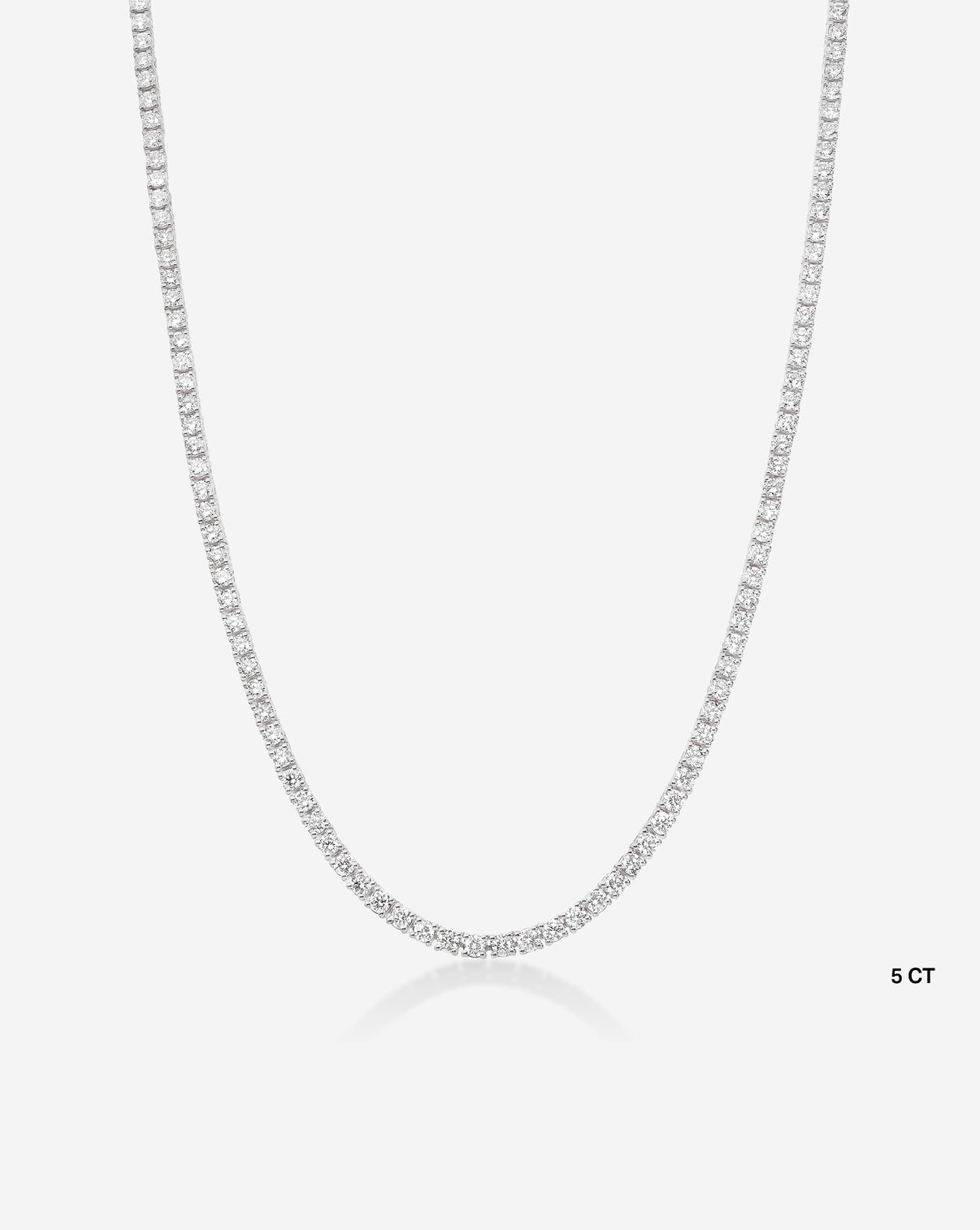 Ring Concierge Classic Diamond Tennis Necklace 5 Carat