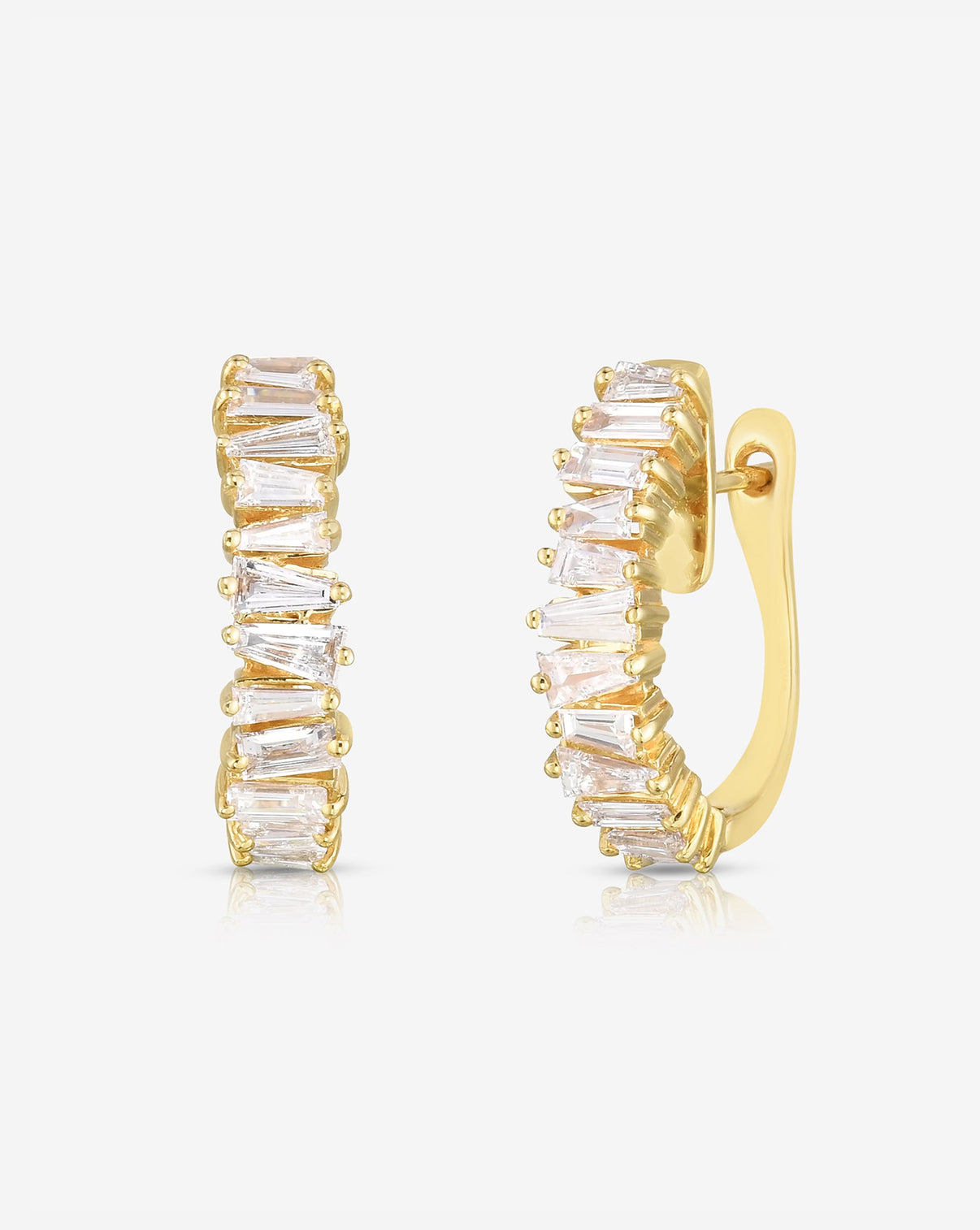 Baguette Diamond Statement Earrings
in 14k yellow gold
