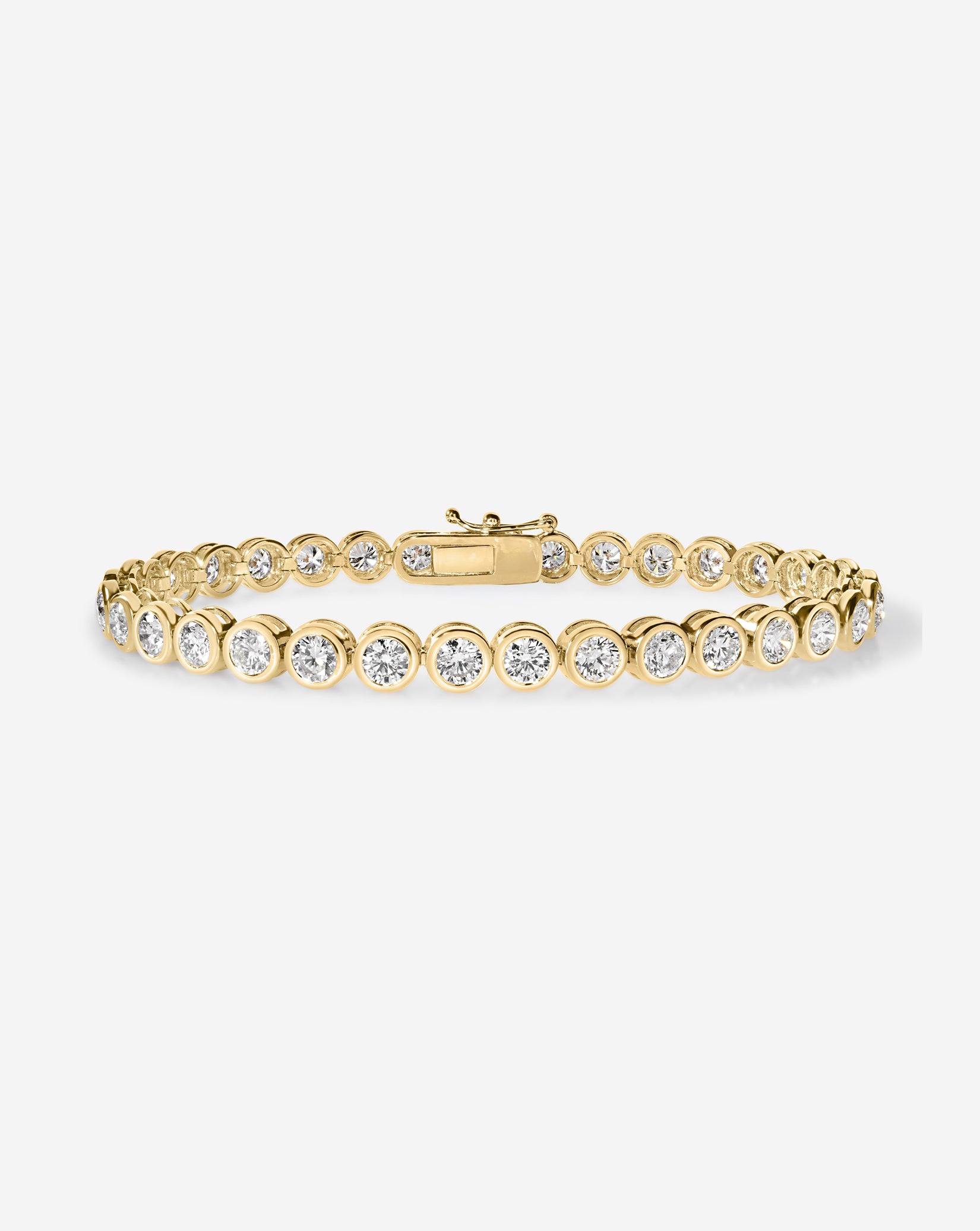 Bezel Diamond Tennis Bracelet