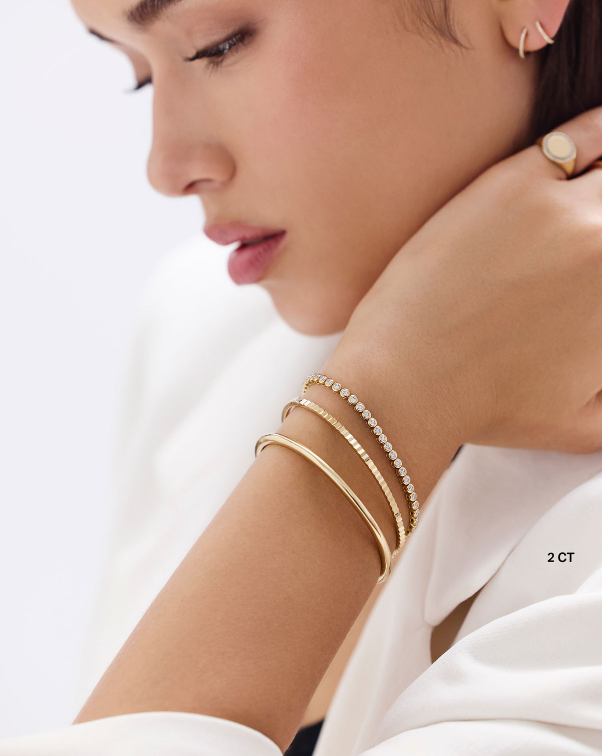 Ring Concierge Bracelets Bezel-Set Classic Diamond Tennis Bracelet global