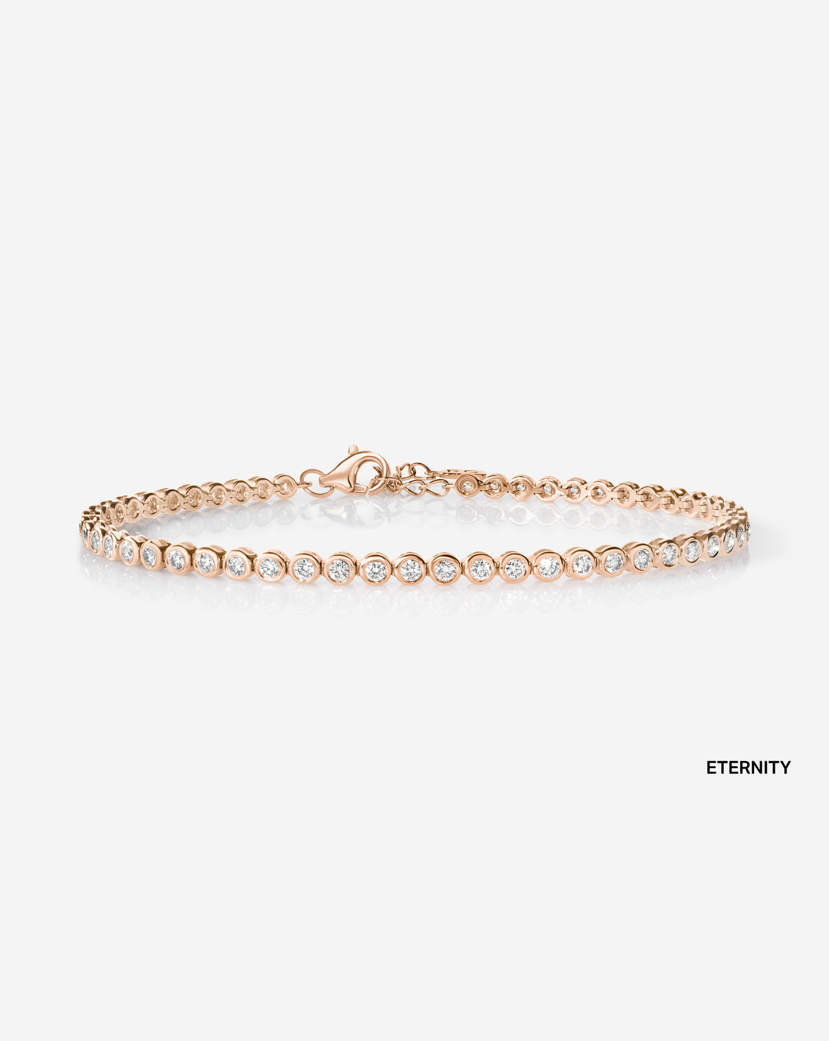 Bezel Mini Diamond Eternity Tennis Bracelet 40652949848152