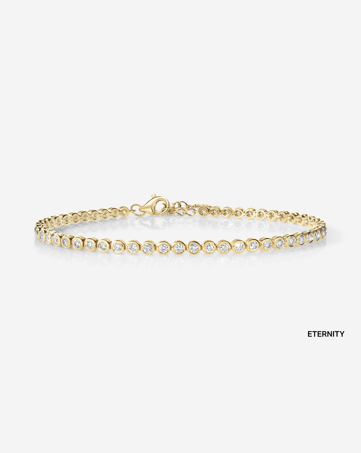 Bezel Mini Diamond Eternity Tennis Bracelet 40652949717080