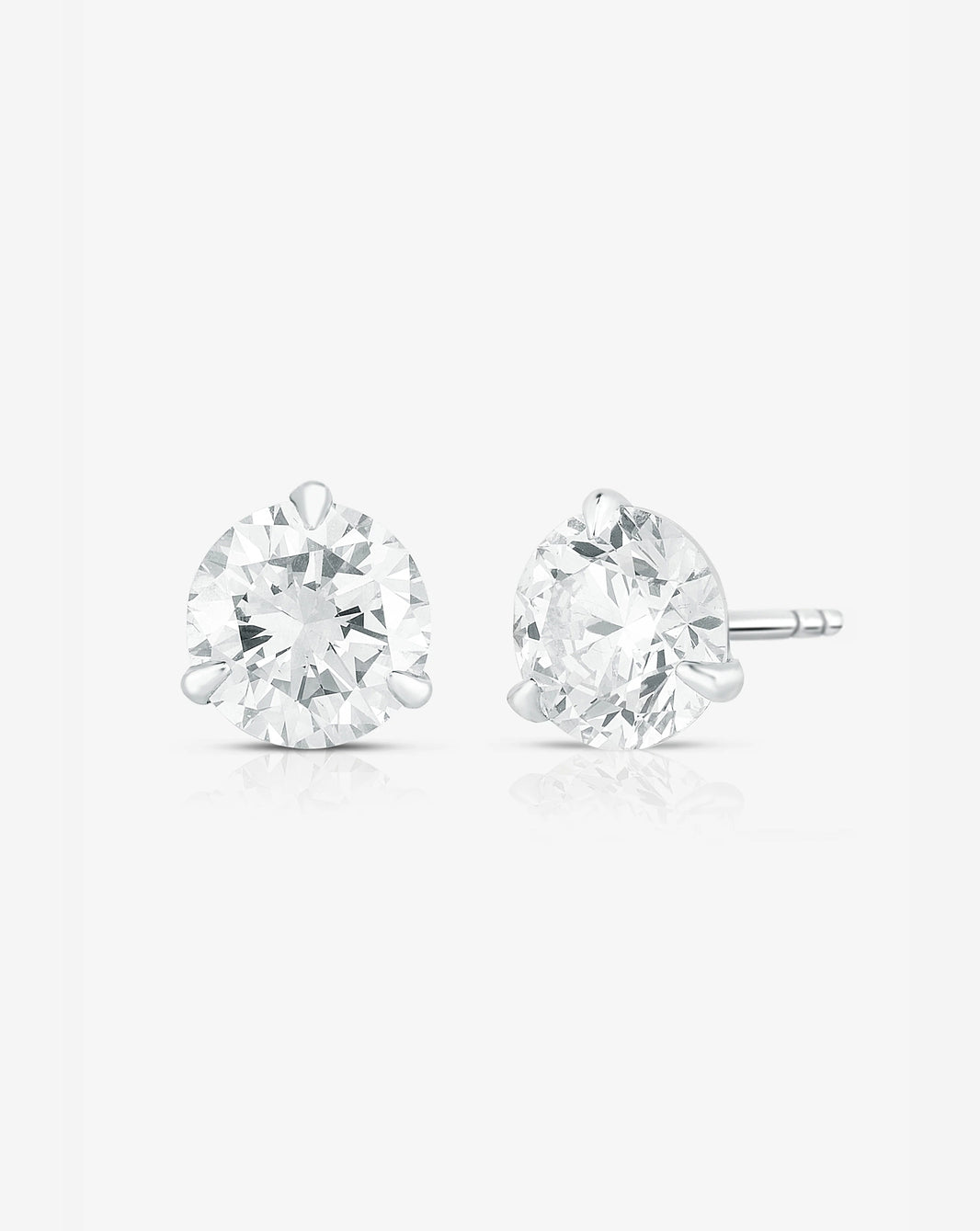 3 carat total classic diamond studs GLOBAL