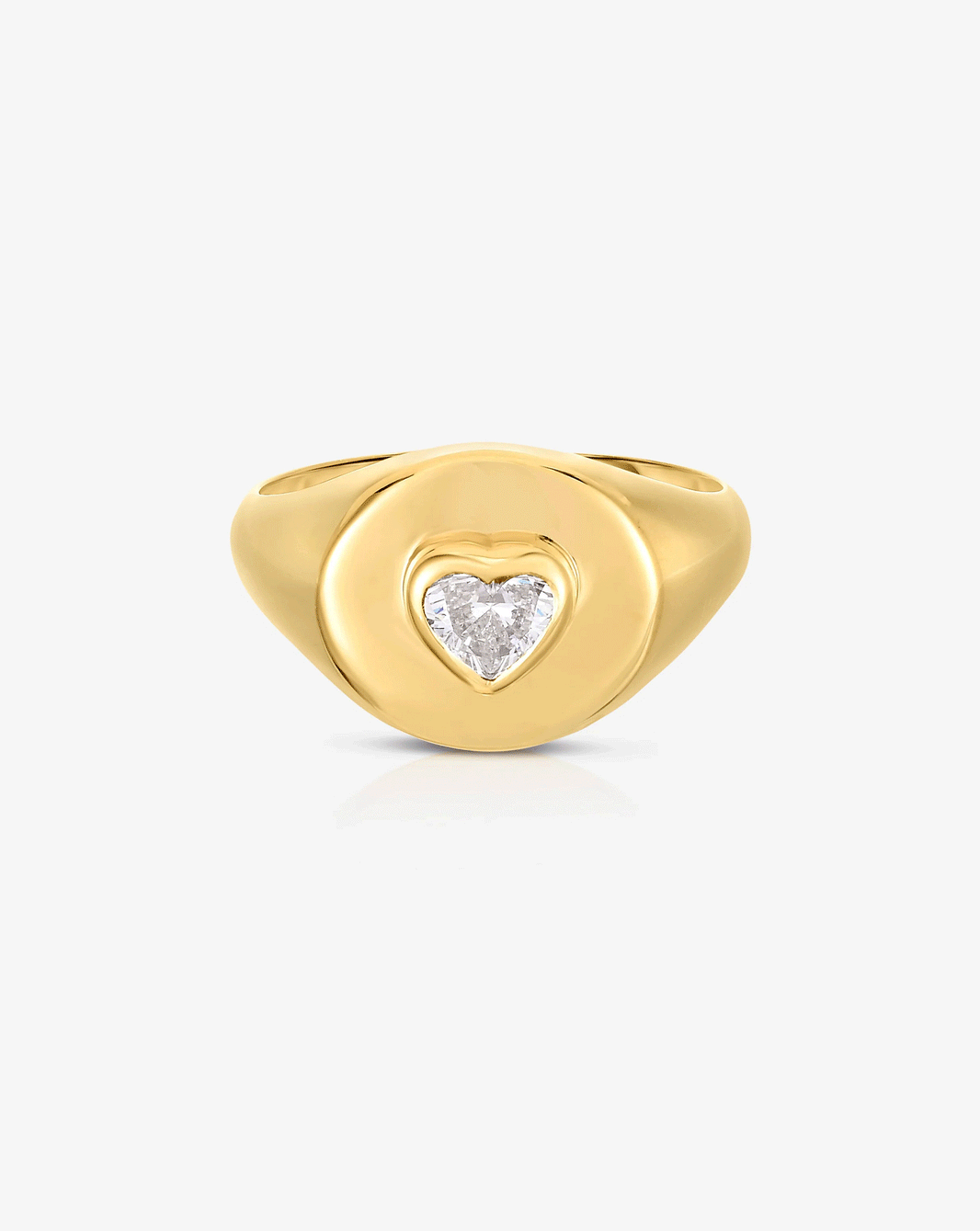GIF of Ring Concierge Ring 4k Yellow Gold Diamond Signet Pinky Ring
