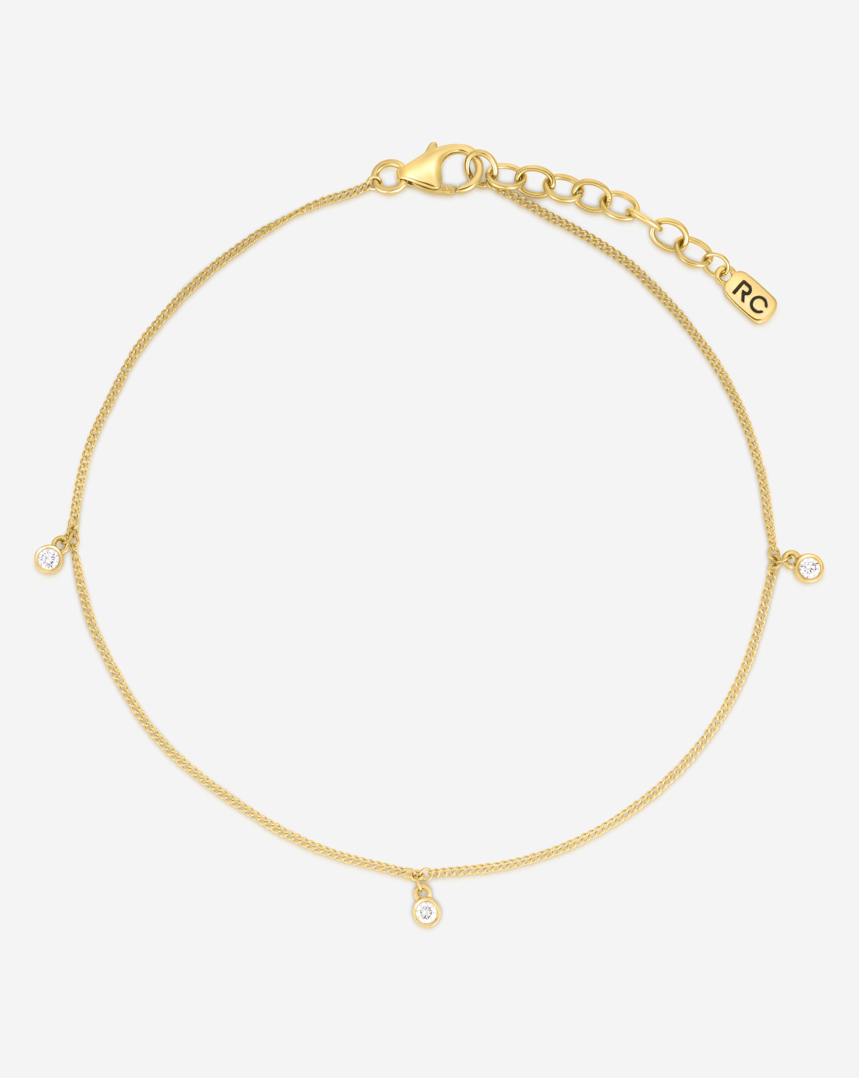 Diamond Drop Anklet – Ring Concierge