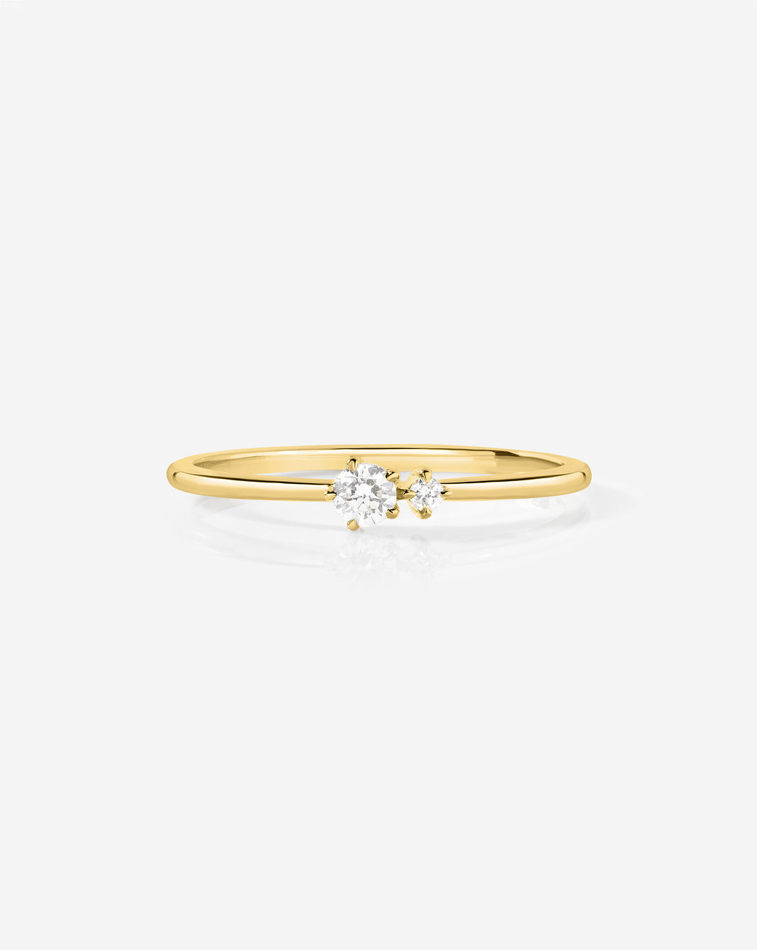 Ring Concierge Double Diamond Ring in 14k Gold - Holiday Collection