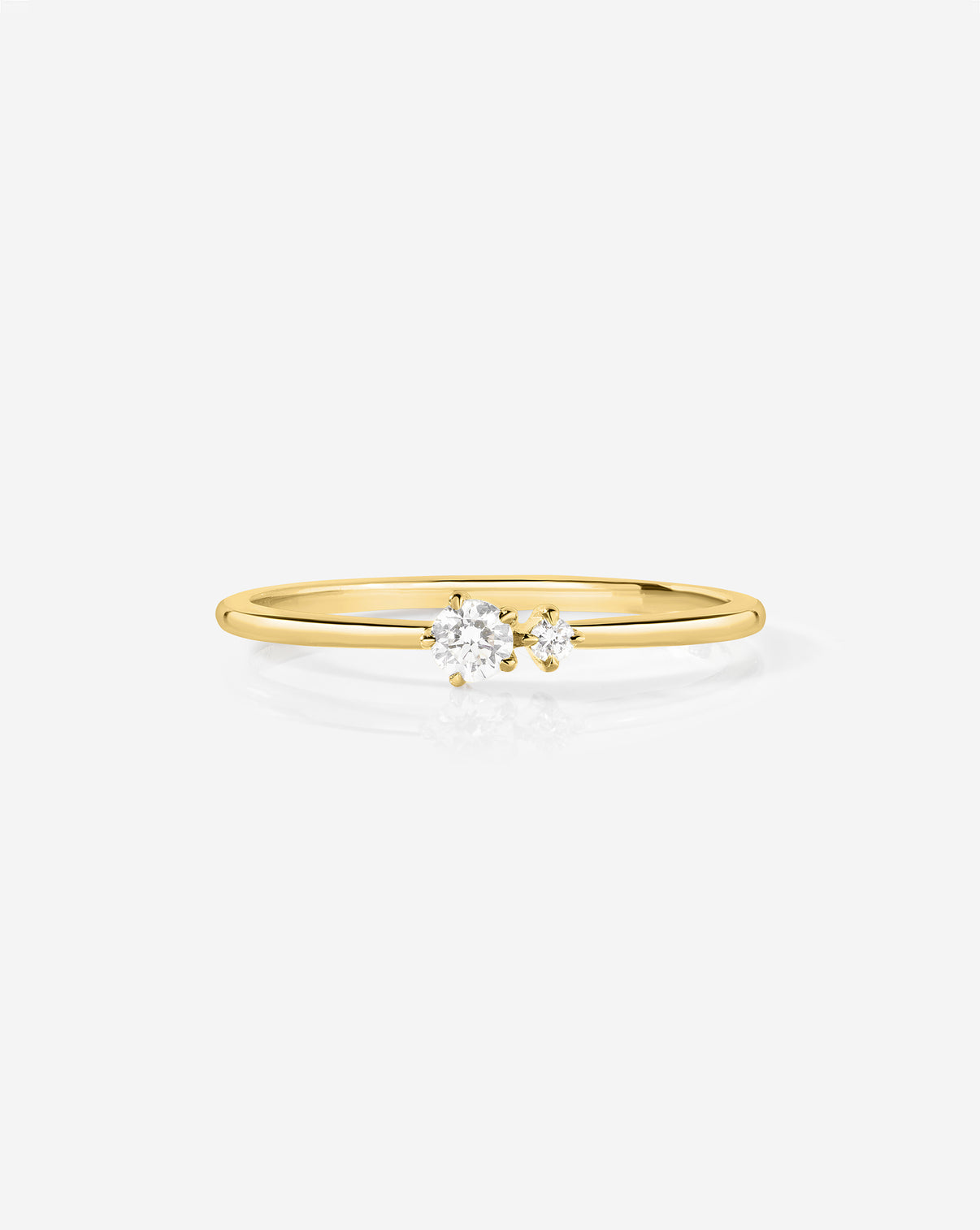 Ring Concierge Double Diamond Ring in 14k Gold - Holiday Collection