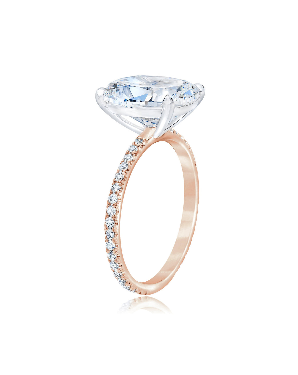 Whisper Thin Pave Oval RG 40675118678104