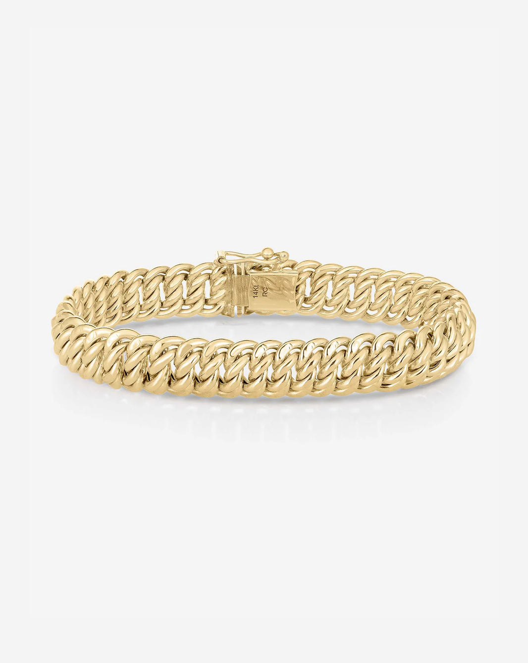 Gold Braided Chain Bracelet