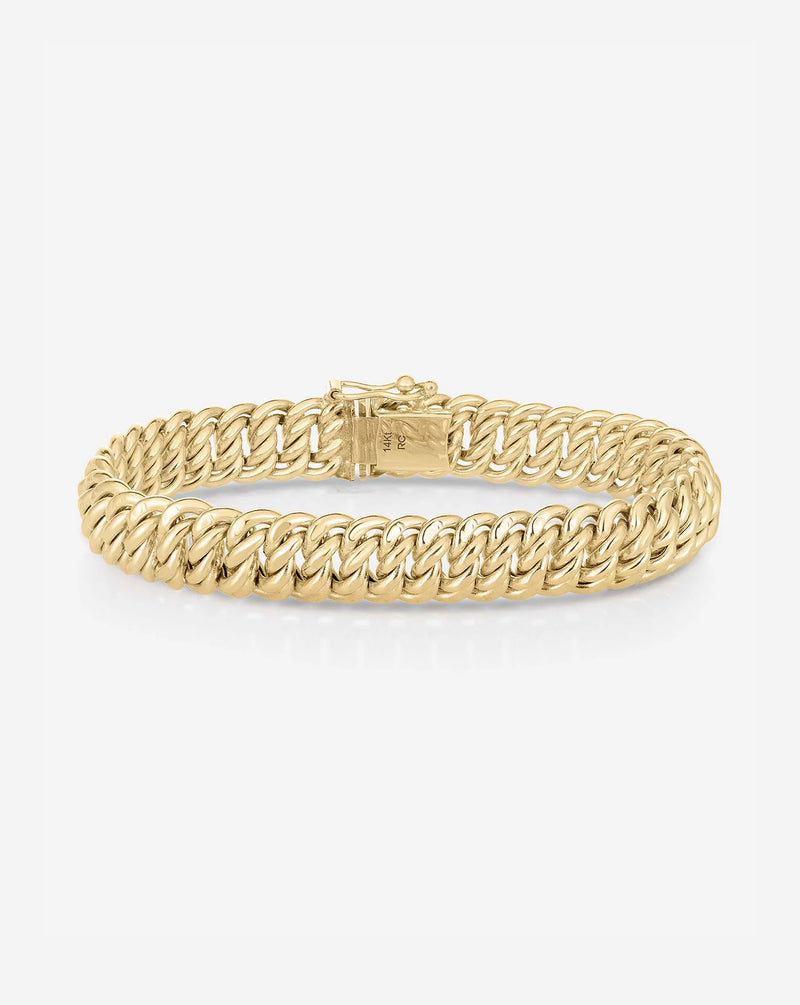 Gold Braided Chain Bracelet