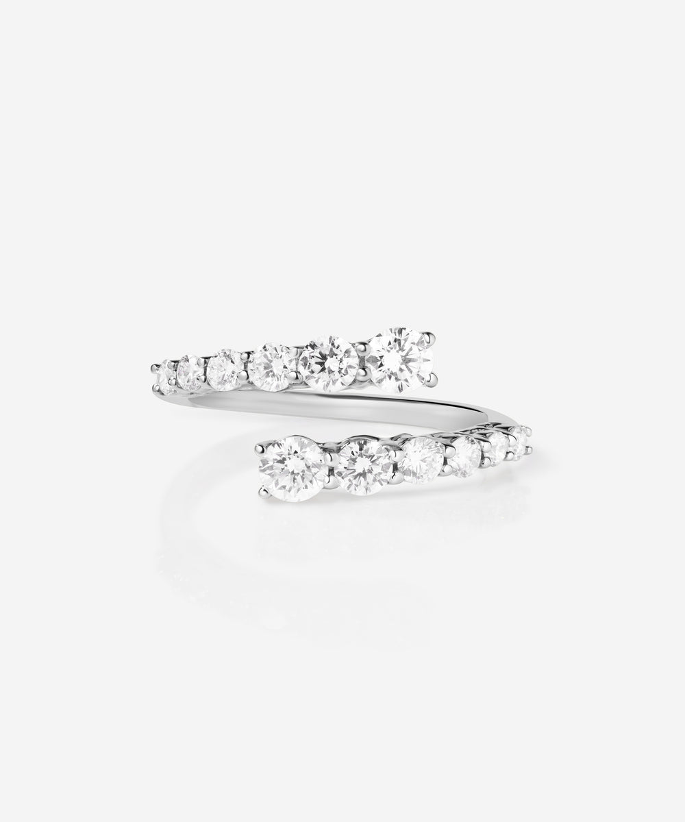 Graduated Diamond Wrap Ring, image 2 of 2