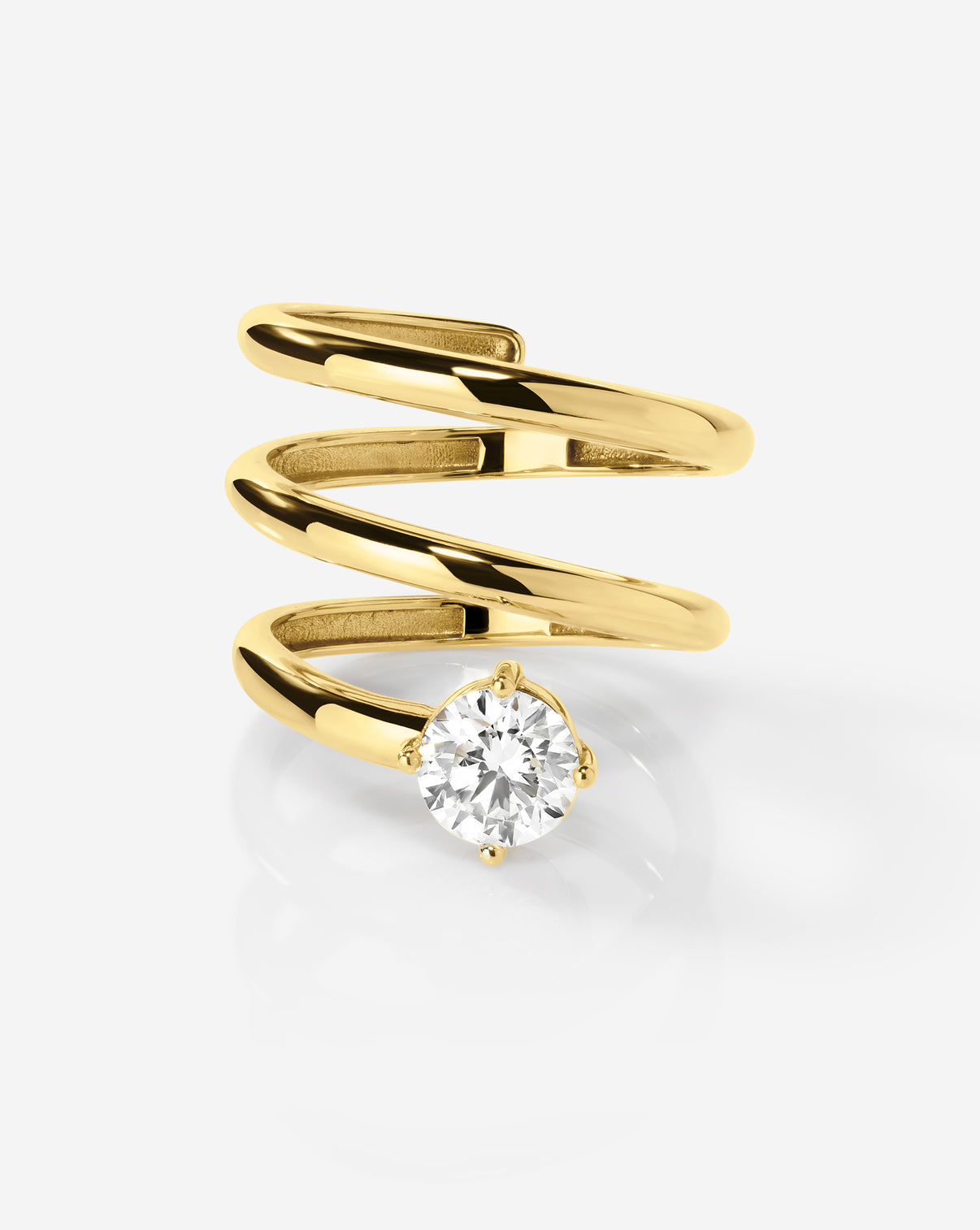 Ring Concierge Diamond Coil Ring in 14k gold from the Holiday Collection