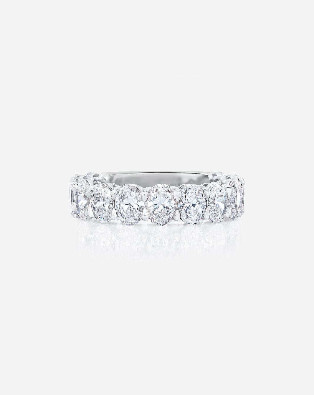Bridal Wedding Bands Petite Oval Diamond 3/4 Band