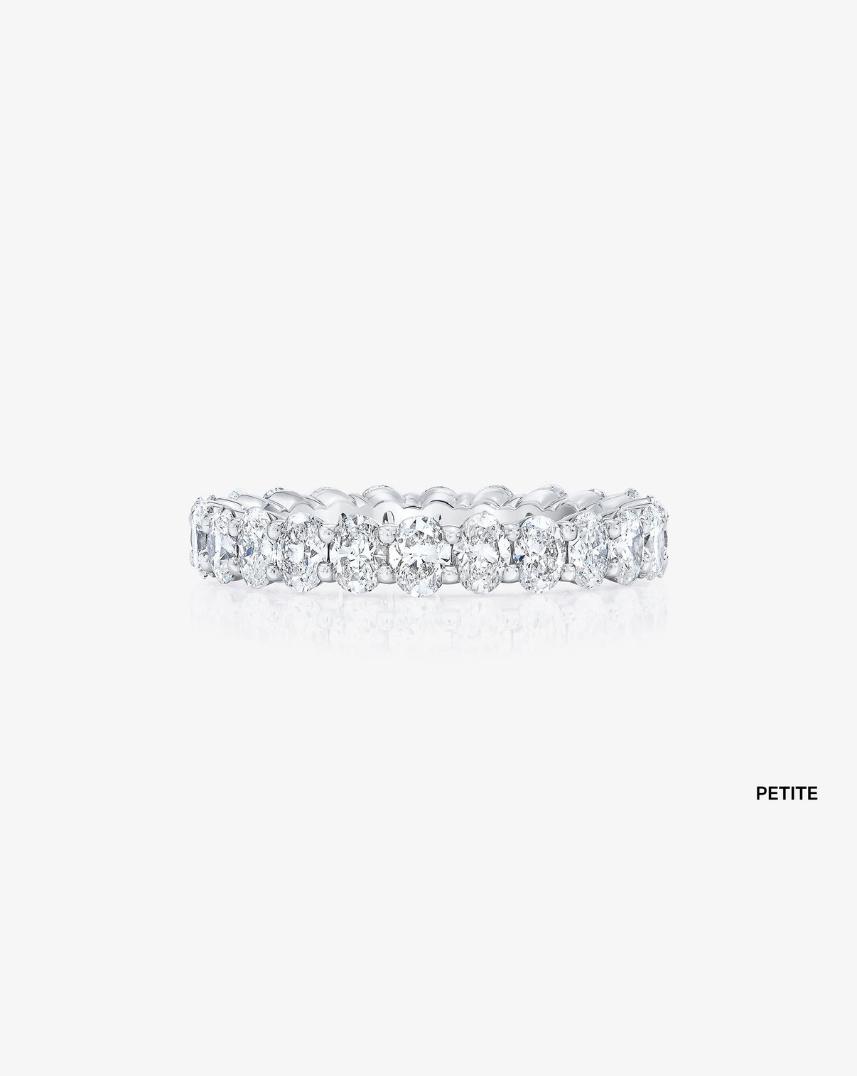 Oval Diamond Eternity Band
ghost front facing Platinum petite