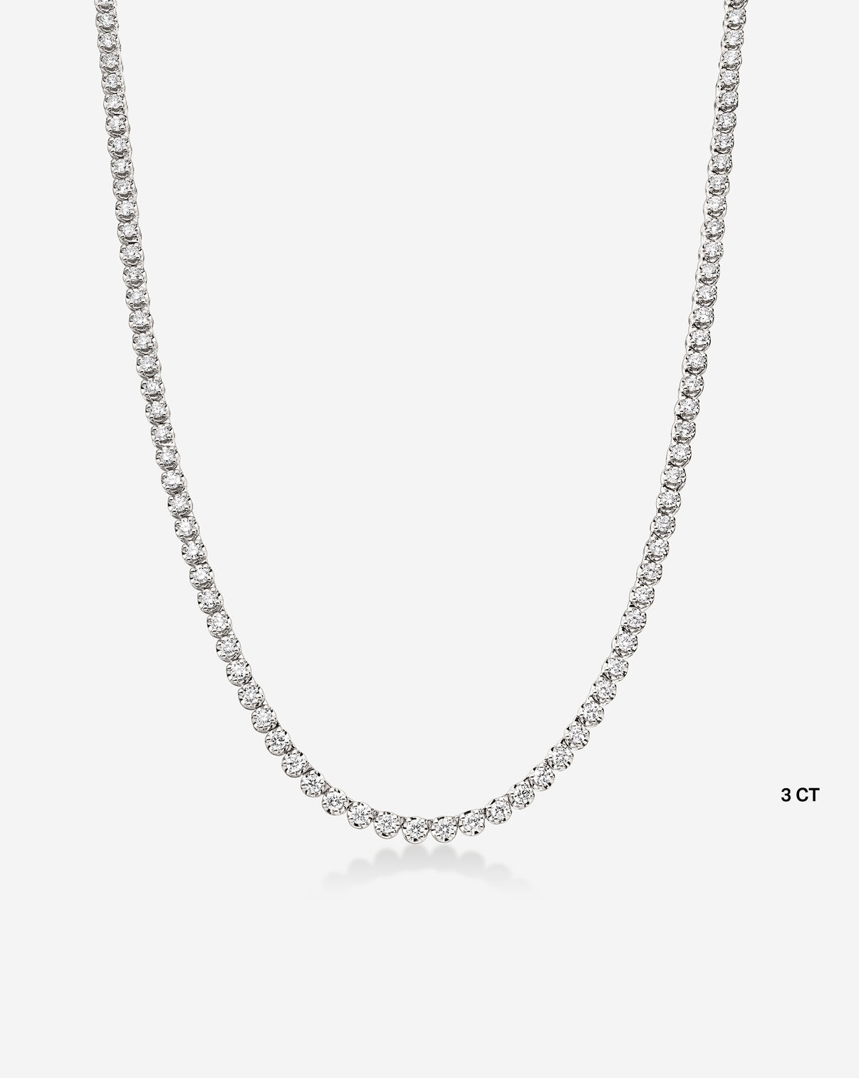 ghost image of 3 CARAT luxe tennis necklace