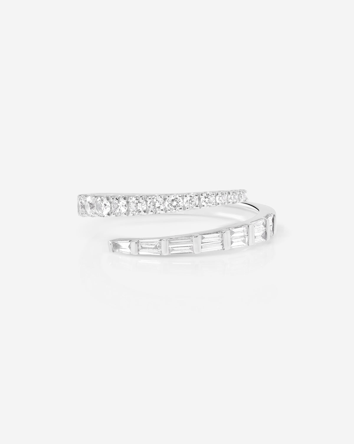Ring Concierge Rings Luxe Open Diamond Wrap Ring in 14K White Gold