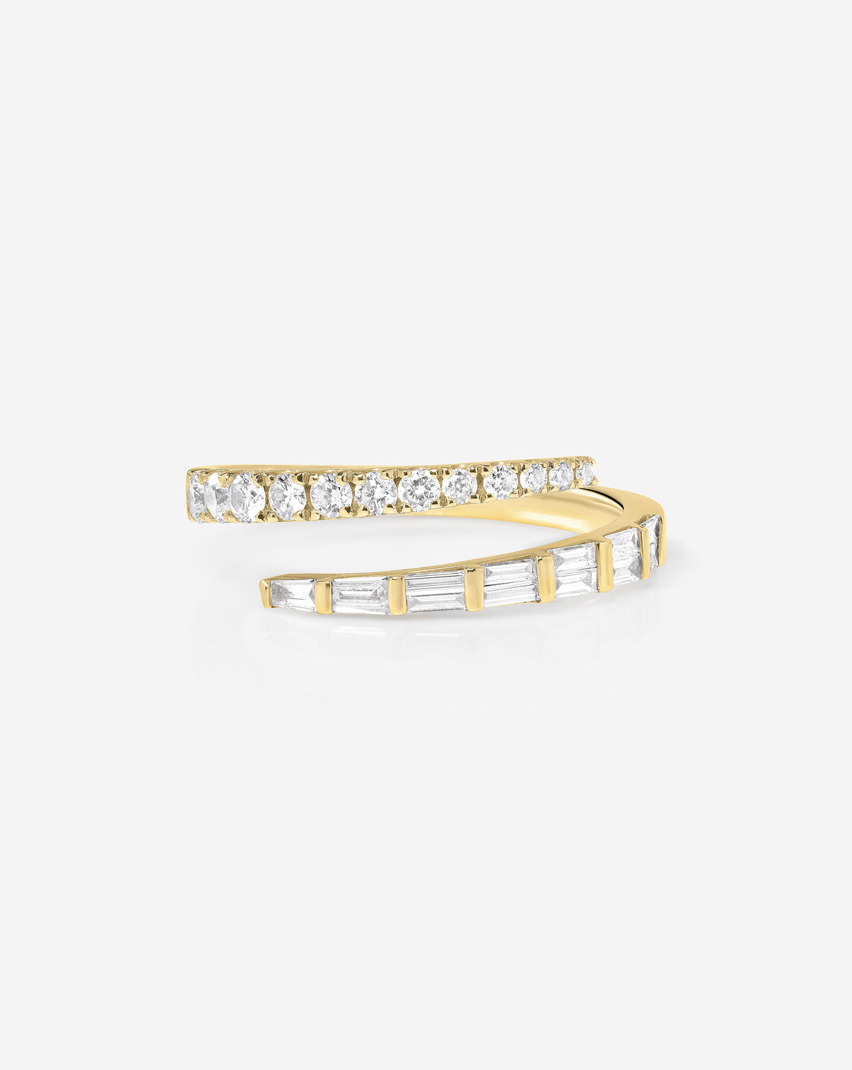 Ring Concierge Rings Luxe Open Diamond Wrap Ring in 14K Yellow Gold