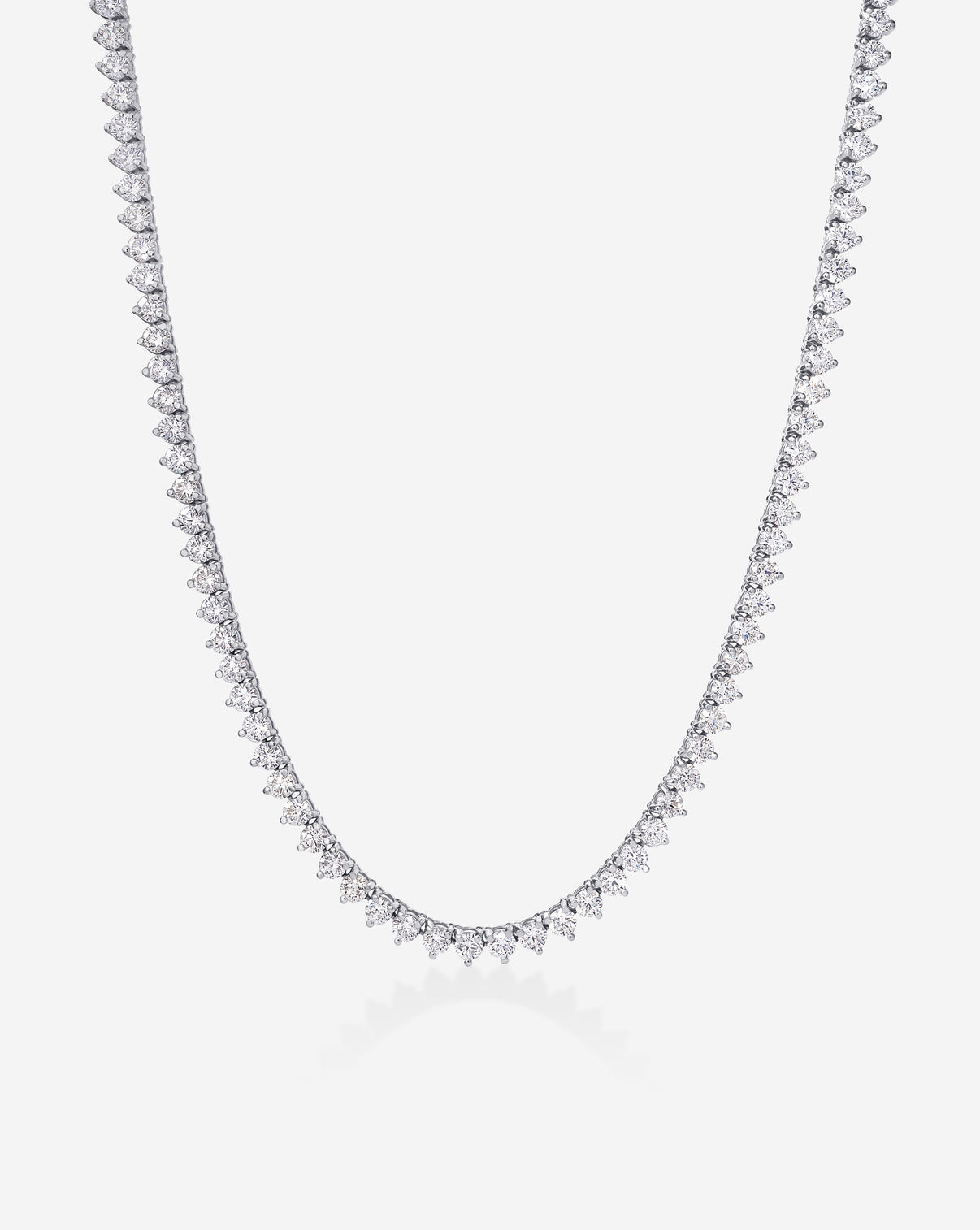 Luxe Martini Diamond Tennis Necklace on white background