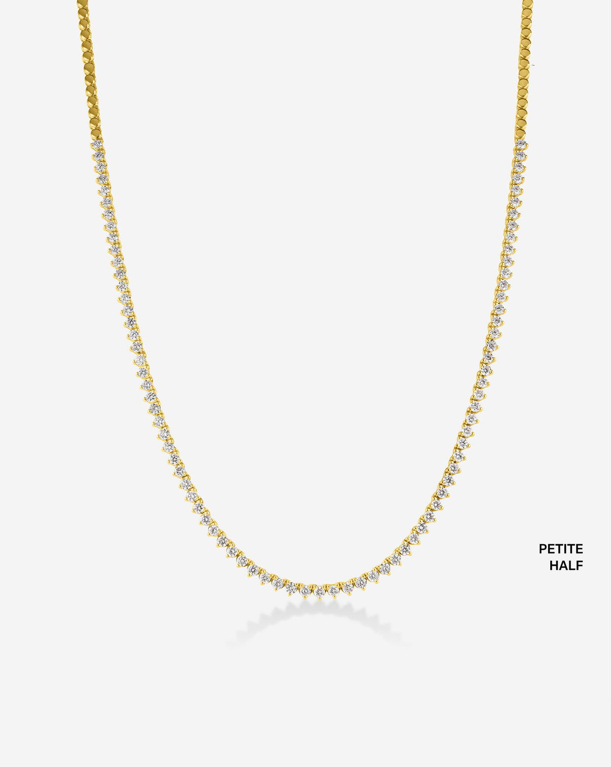 Martini tennis necklace width half eternity 42505535127640
