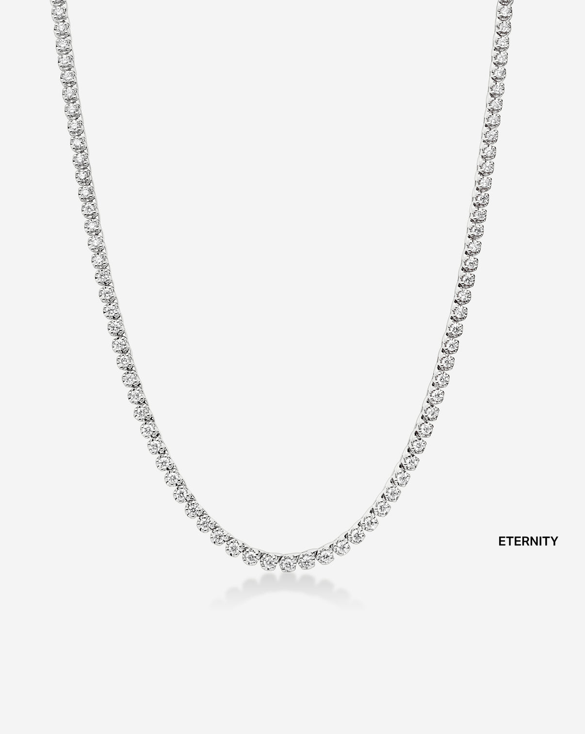 Ring Concierge Eternity Mini Diamond Tennis Necklace 14k White Gold ETERNITY