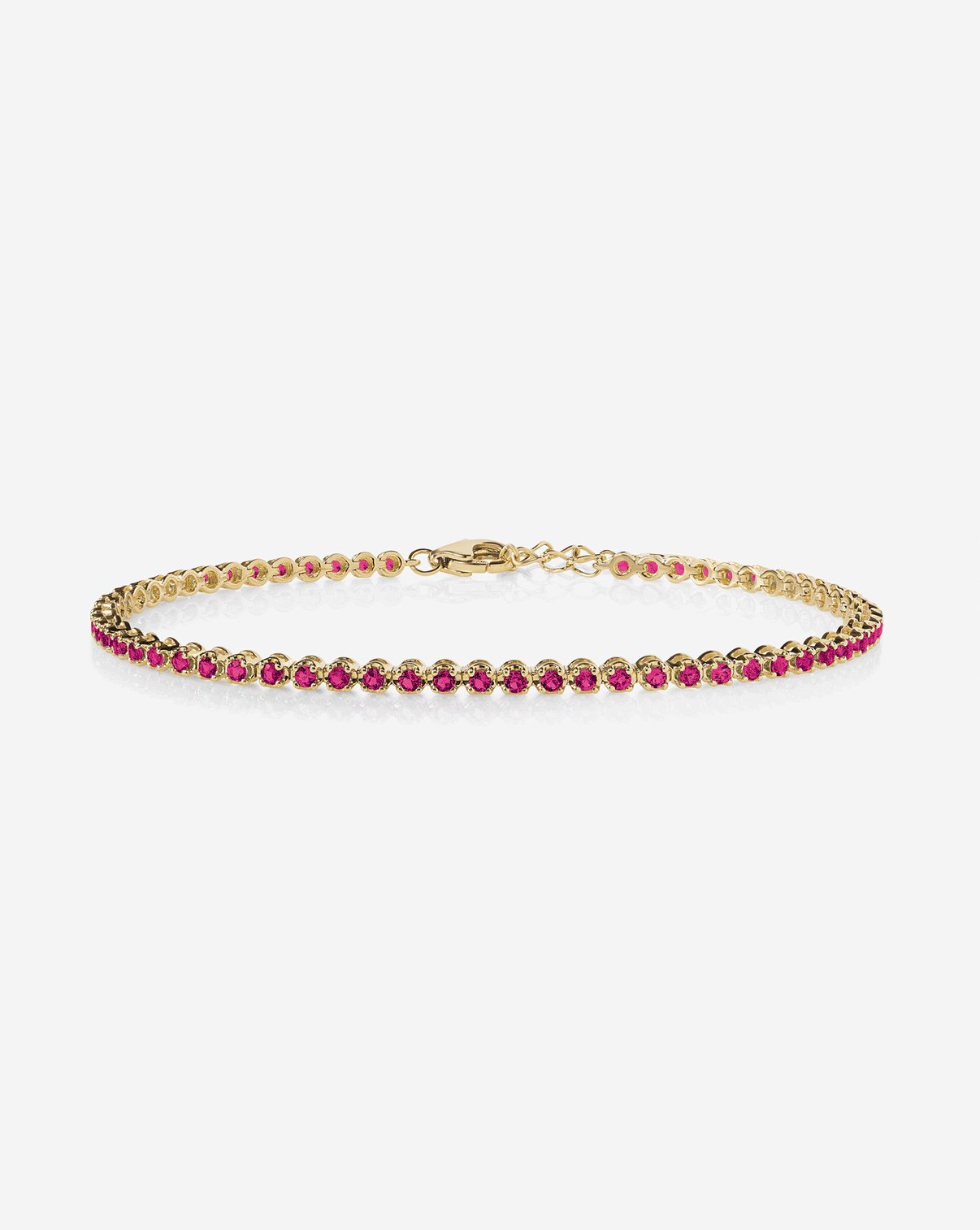 gif of mini gemstone tennis bracelet ghost images