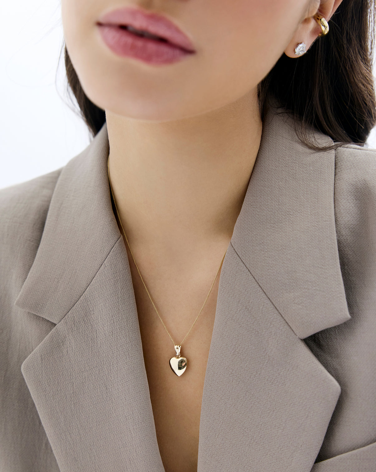 On-model image of Mini Heart Locket